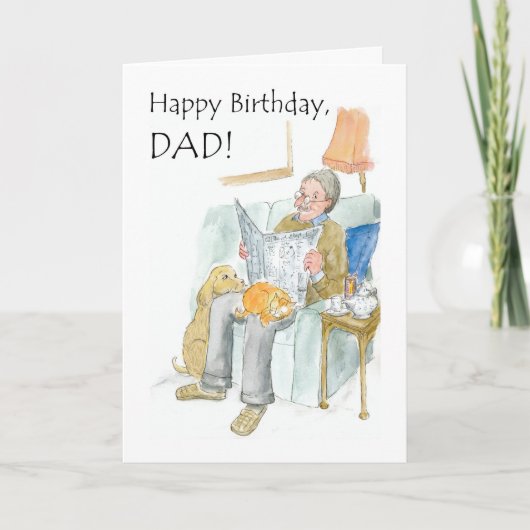 Carte d'anniversaire pour un père (Devant)