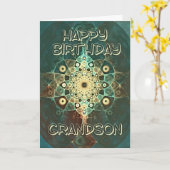 Carte d'anniversaire pour un petit-fils (Fleur jaune)