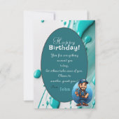 Carte d'anniversaire pour un plombier (Devant)