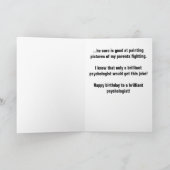 Carte d'anniversaire pour un psychologue ou un psy (Intérieur)