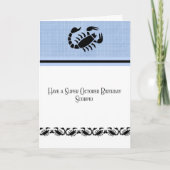 Carte d'anniversaire pour un Scorpio 23 oct.-21 no (Devant)