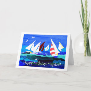 Carte d'anniversaire pour un Stepfather - Voile