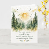 Carte d'anniversaire pour un tour de plus autour d (Fleur jaune)