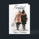 Carte d'anniversaire pour une amie<br><div class="desc">Montrez à votre ami combien vous vous souciez de cette carte d'anniversaire unique pour une amie,  avec un tableau de James Coates</div>