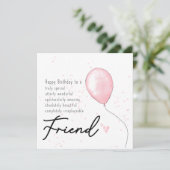 Carte d'anniversaire pour une amie - âme sœur (Debout devant)