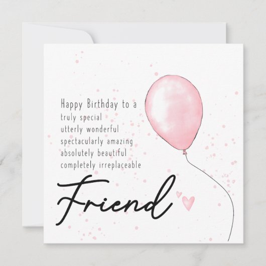 Carte d'anniversaire pour une amie - âme sœur (Devant)