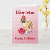 Carte d'anniversaire pour une belle-soeur avec un  (Fleur jaune)