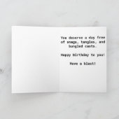 Carte d'anniversaire pour une femme qui pêche le (Intérieur)