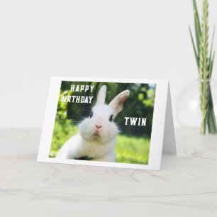 CARTE D'ANNIVERSAIRE POUR UNE "JUMELLE"