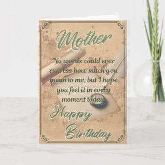 Carte d'anniversaire pour une maman magnifique