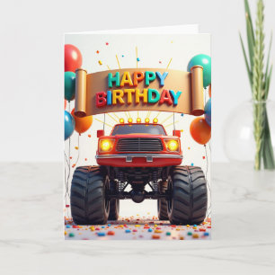 Carte d'anniversaire pour véhicule d'aventure
