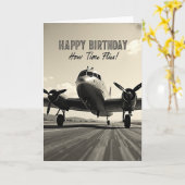 Carte d'anniversaire pour vol d'aventure (Fleur jaune)