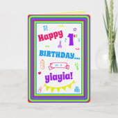 Carte d'anniversaire pour Yiayia (Devant)