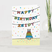 Carte d'anniversaire pour Zeidy (Devant)