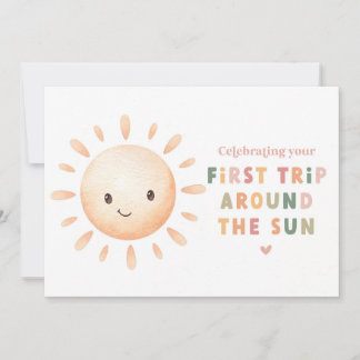 Carte d'anniversaire Premier Tour Autour du Soleil