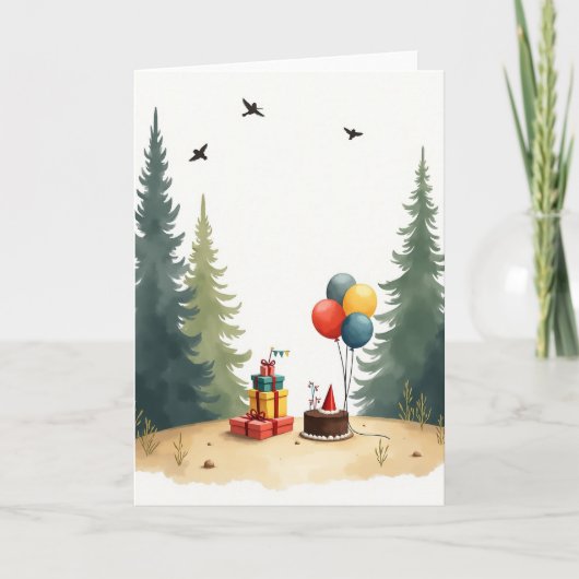 Carte d'anniversaire Presents Stack (Devant)
