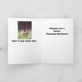 Carte d'anniversaire Princesse avec Malinois belge (Intérieur)