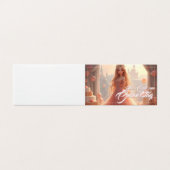Carte d'anniversaire princesse en rose (Outside Unfolded)