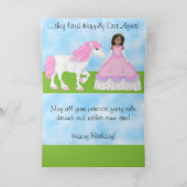 Carte d'anniversaire Princesse, Prince et Unicorne (Intérieur)