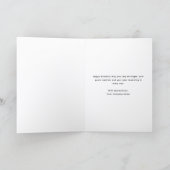Carte d'anniversaire professionnelle simple noir e (Intérieur)