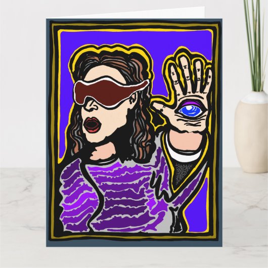 Carte d'anniversaire psychique par ParanormalPrint (Devant)