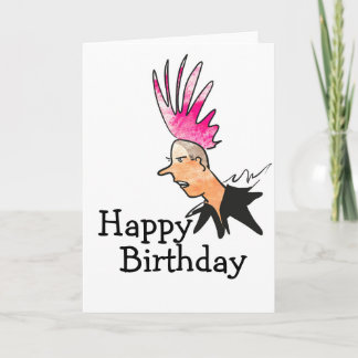 Carte d'anniversaire Punk Rock