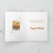 Carte d'anniversaire Punny Whiskey "à l'ancienne" (Intérieur)