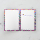 Carte d'anniversaire Purple Paradise (Intérieur)