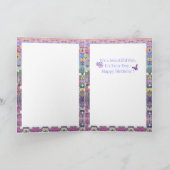 Carte d'anniversaire Purple Paradise (Intérieur)