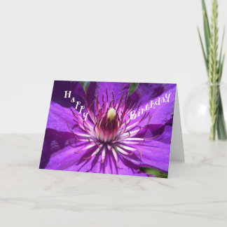 Carte d'Anniversaire Purple Passion
