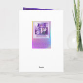 Carte d'anniversaire Purple Sun Fairy (Dos)