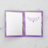 Carte d'anniversaire Purple Sun Fairy (Intérieur)