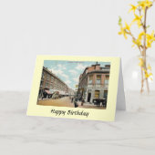 Carte d'anniversaire - Putney, Londres (Fleur jaune)