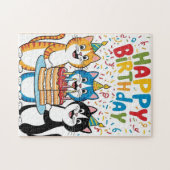 Carte d'anniversaire Puzzle Cuts (Horizontal)