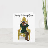 Carte d'anniversaire Queen (Devant)