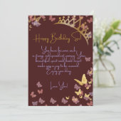 Carte d'anniversaire Queen (Debout devant)