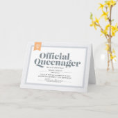 Carte d'anniversaire Queenager (Fleur jaune)