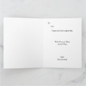 Carte d'anniversaire Quirky Jester & Puppet King p (Intérieur)