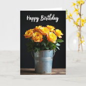 Carte d'anniversaire Radiant Blossoms (Fleur jaune)
