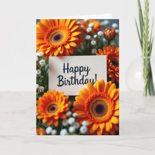 Carte d'anniversaire Radiant Daisy (Devant)