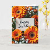 Carte d'anniversaire Radiant Daisy (Fleur jaune)