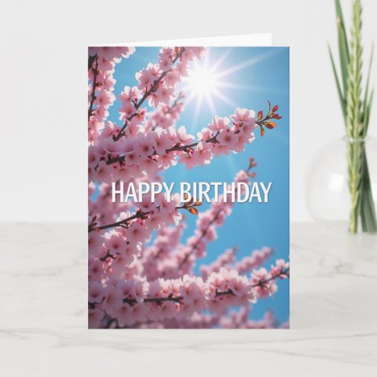 Carte d'anniversaire Radiant Spring (Devant)