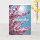 Carte d'anniversaire Radiant Spring (Fleur jaune)