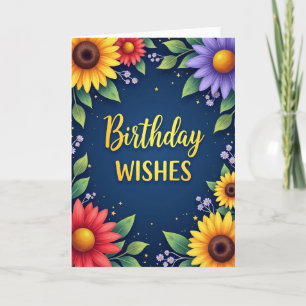 Carte d'anniversaire Radiant Wishes