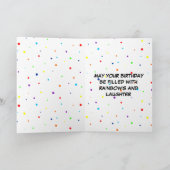 Carte d'anniversaire Rainbow Flower (Intérieur)