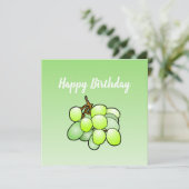 Carte d'anniversaire Raisins (Debout devant)