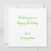 Carte d'anniversaire Raisins (Dos)