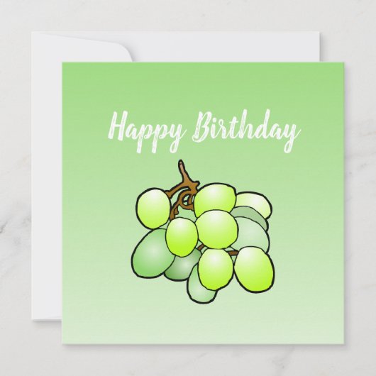 Carte d'anniversaire Raisins (Devant)