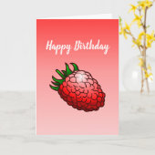 Carte d'anniversaire Raspberry Folt Greeting (Fleur jaune)