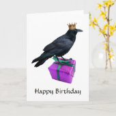 Carte d'anniversaire Raven Crown (Fleur jaune)